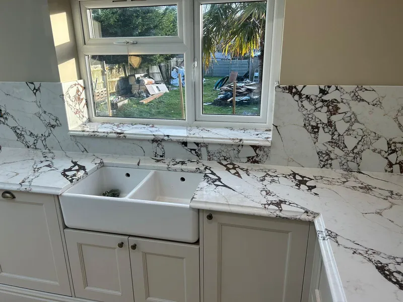 Calacatta Viola BQS quartz kitchen worktops