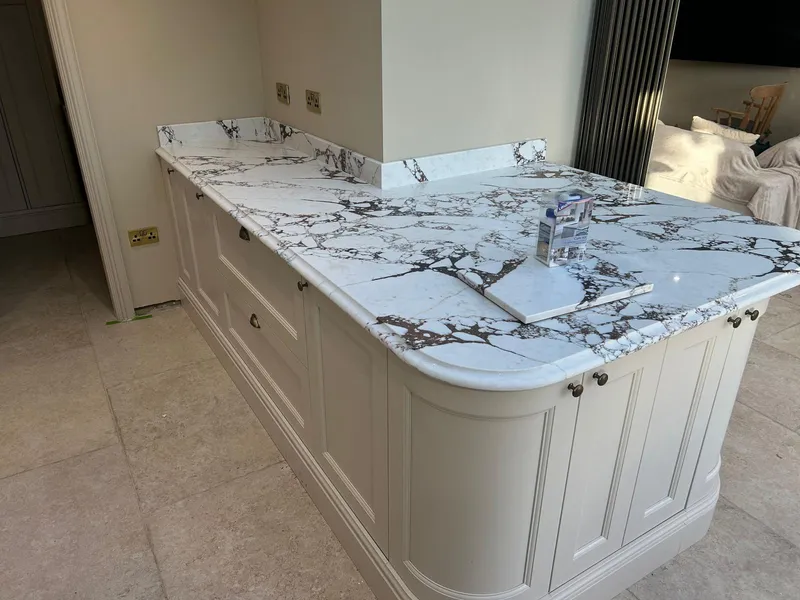 Calacatta Viola BQS quartz kitchen worktops