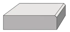 Chamfer edge profile cross-section