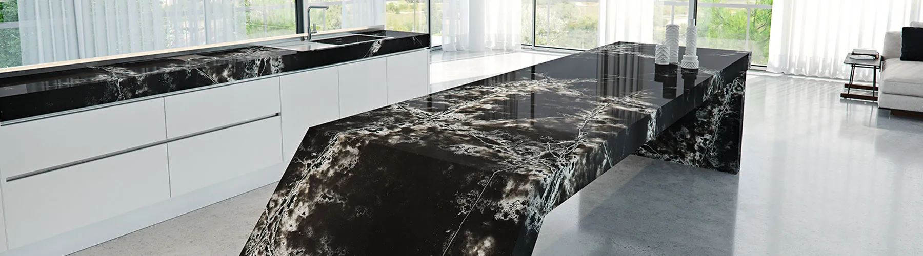 Compac Quartz Ice Black Quartz