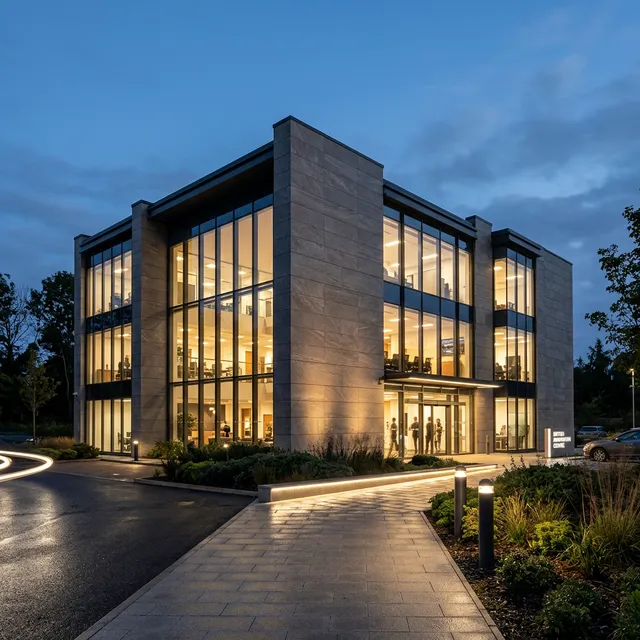 Sintered Stone Commercial Facade
