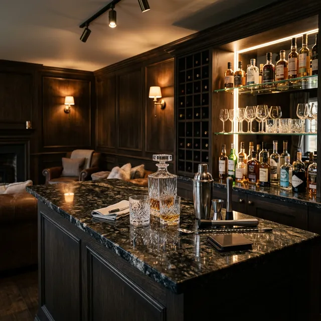 Natural Granite Drinks Bar
