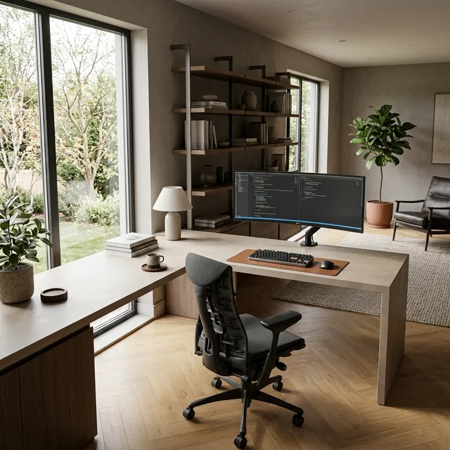 Sintered Stone Corner Workstation