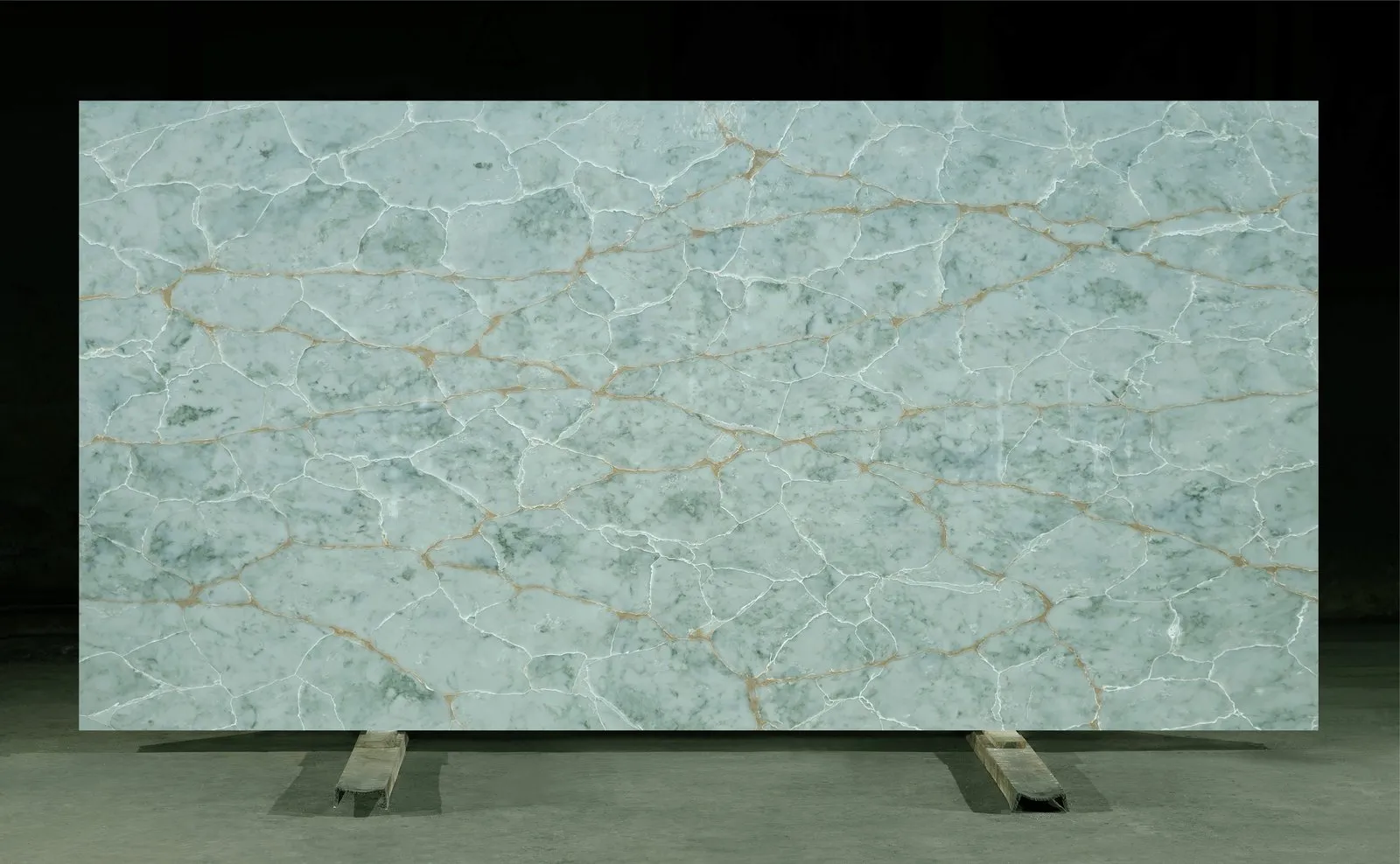 Modern Quartz Stone Green Gold Onyx Quartz