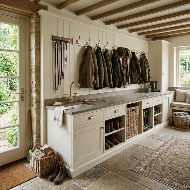 Full Mud Room Worktop