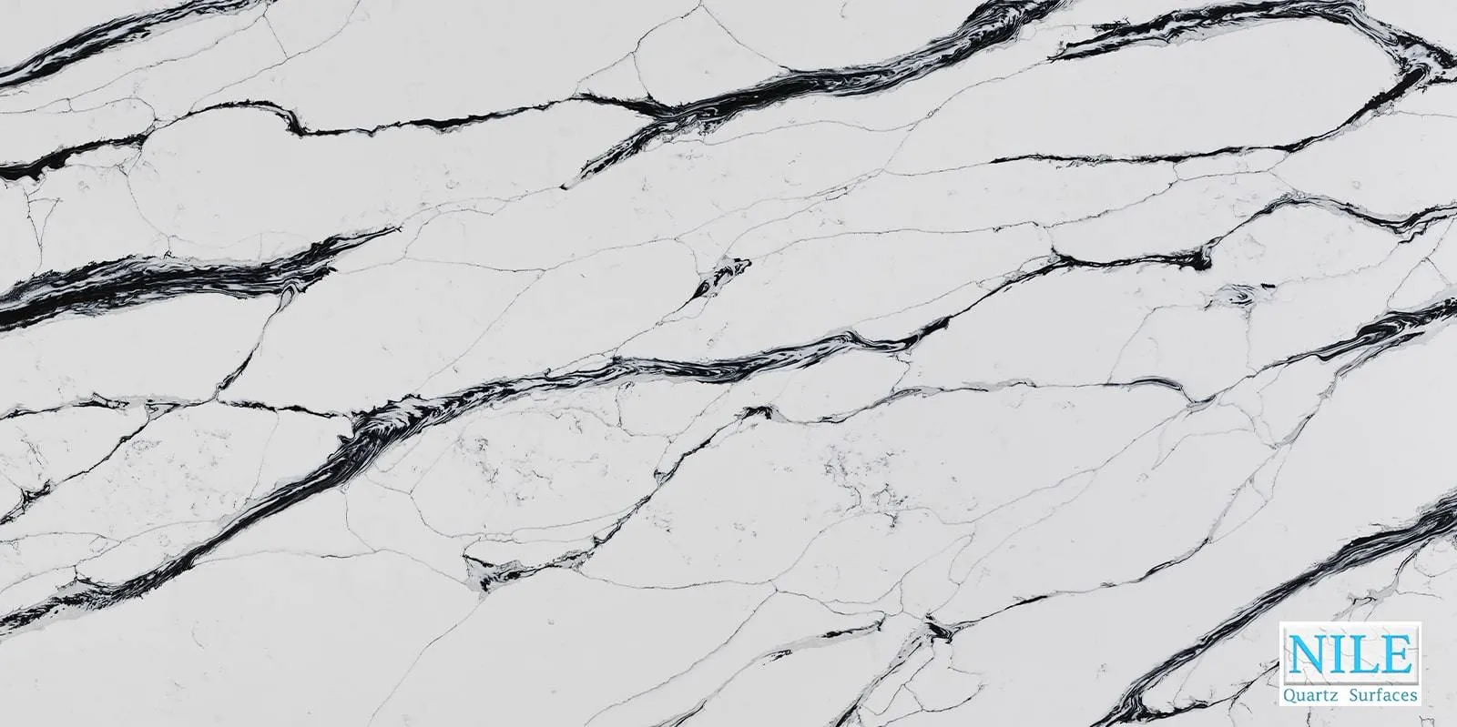 Nilestone Calacatta Black Fusion Quartz