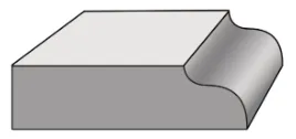 Ogee edge profile cross-section