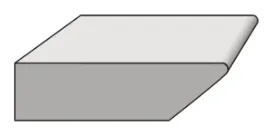 Shark Nose edge profile cross-section
